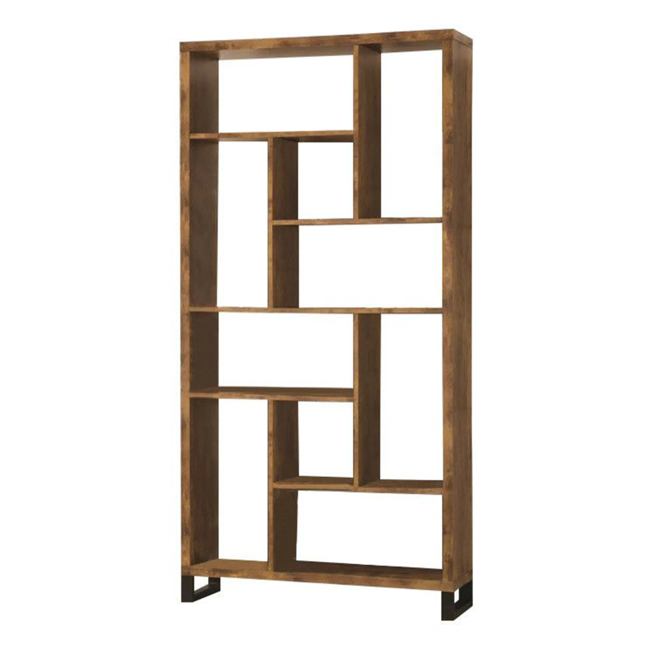 Simple Wall Book Organizer Shelf Home Office Furniture Wooden Cupboard Modular Bookcase