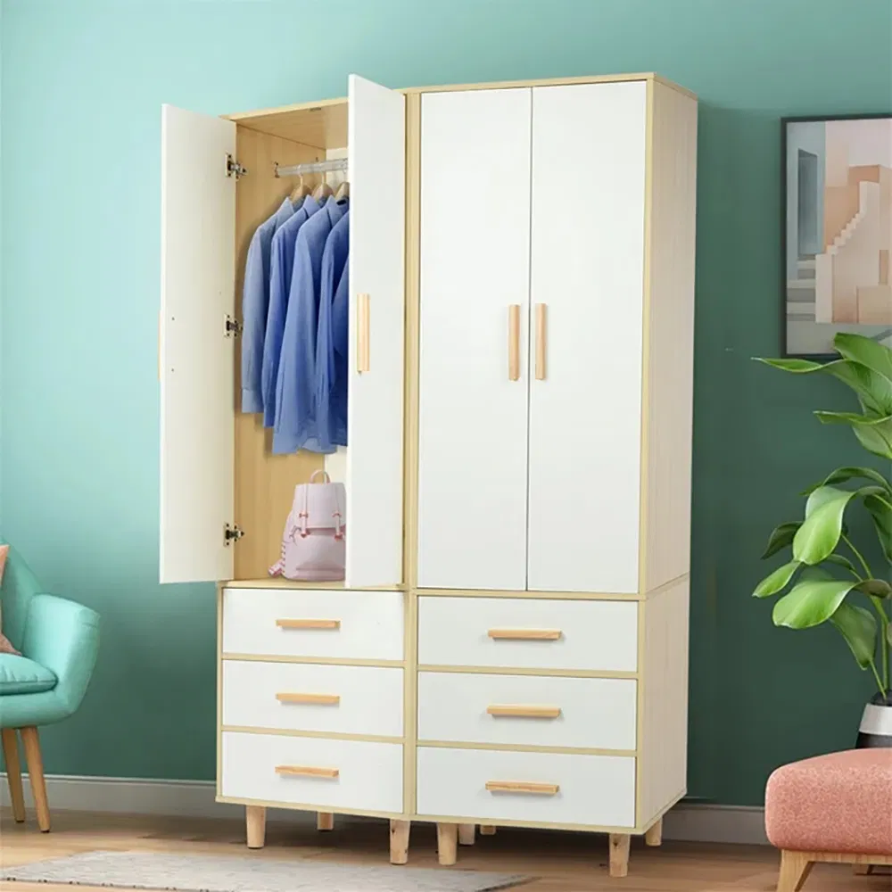 Modern Home Clothing Cabinet MDF Bedroom Furniture Wardrobe