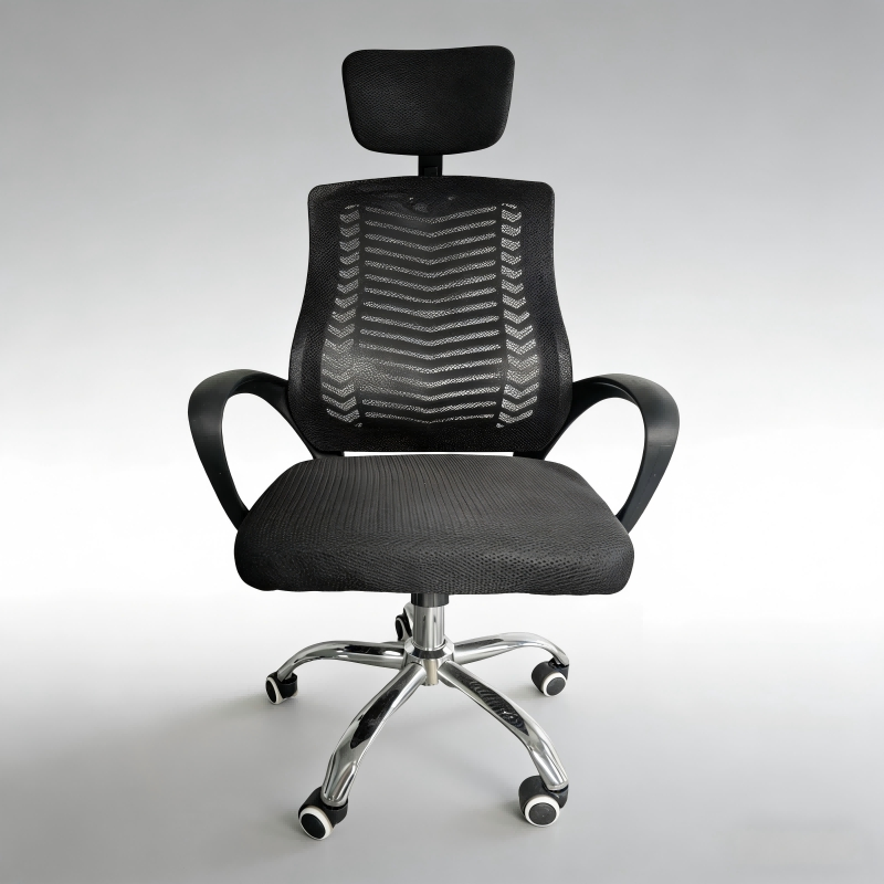 Cheap Price Wholesale Classical Design Black Mesh Ergonomic Office Chair with Headrest for Office and Home