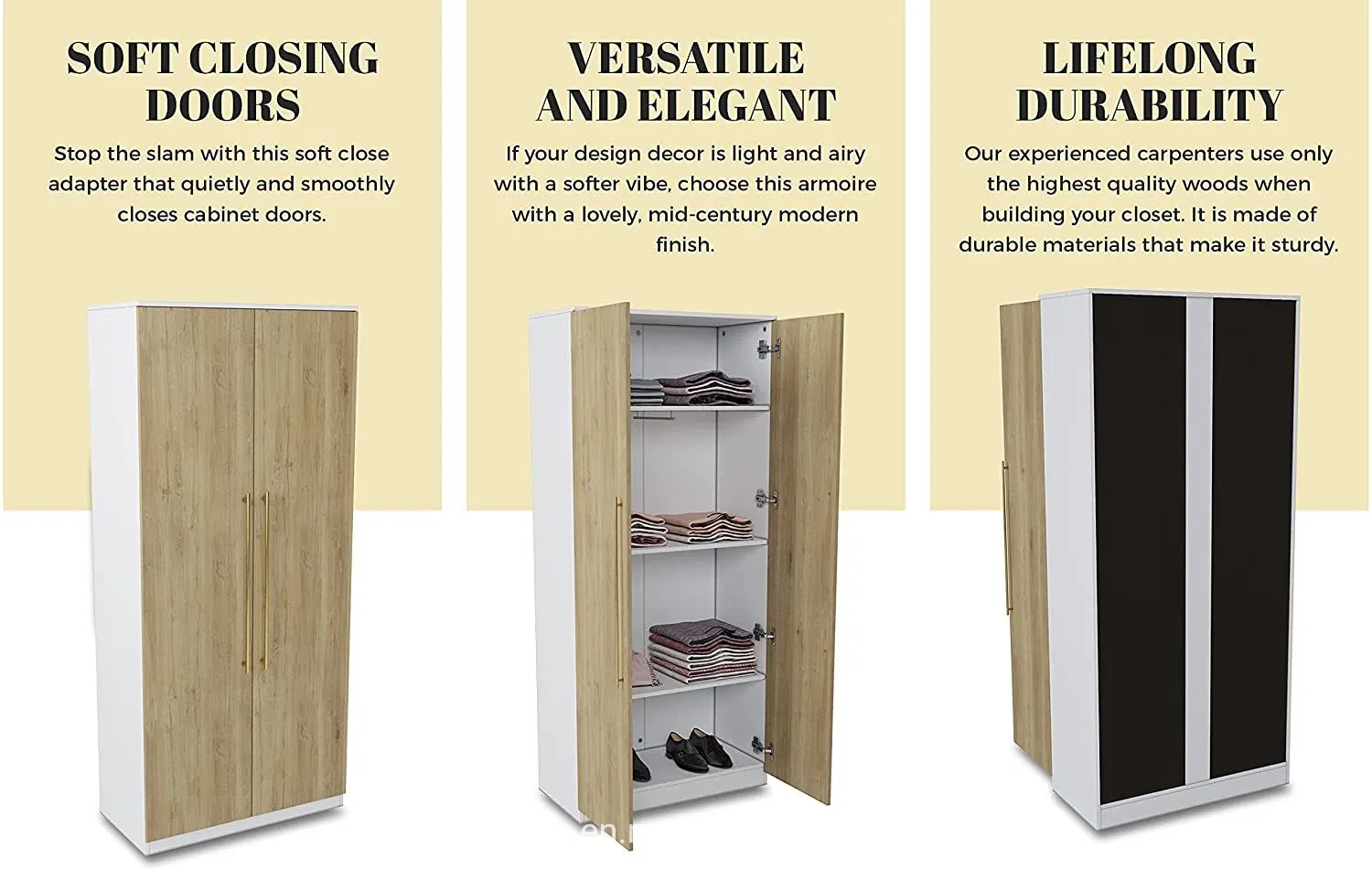 Melamine Chipbobard MDF Wardorbes Bedroom Wardrobe Furniture