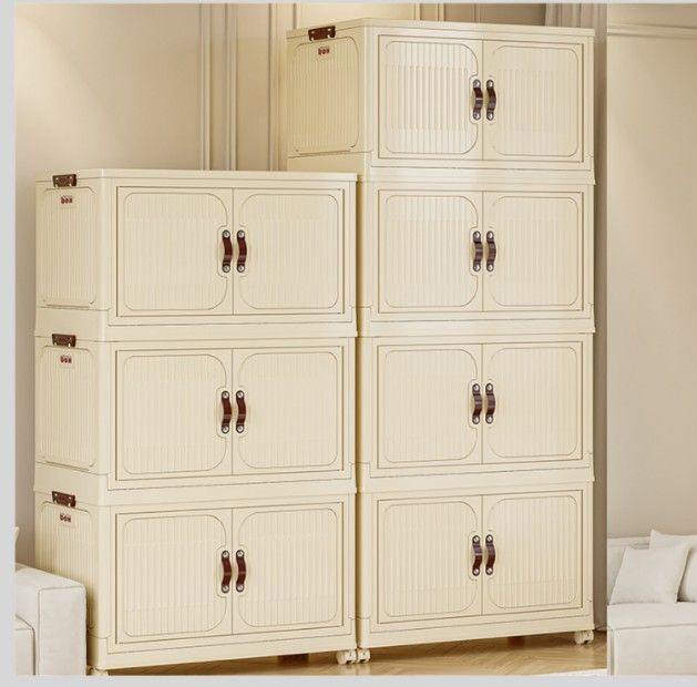 Removable Stackable Plastic Storage BPA-Free Drawers Box Closet Wardrobe in Living