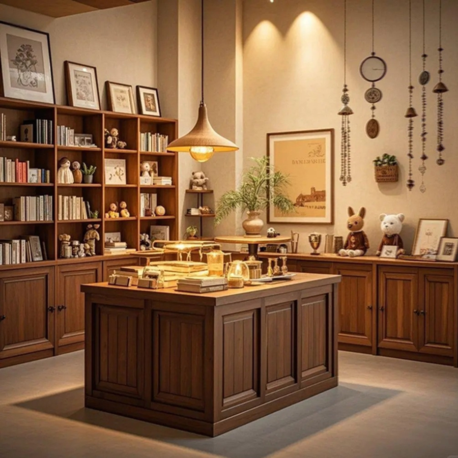 Custom Book Shop Design Bookstore Display Shelves Library Layout Bookcase