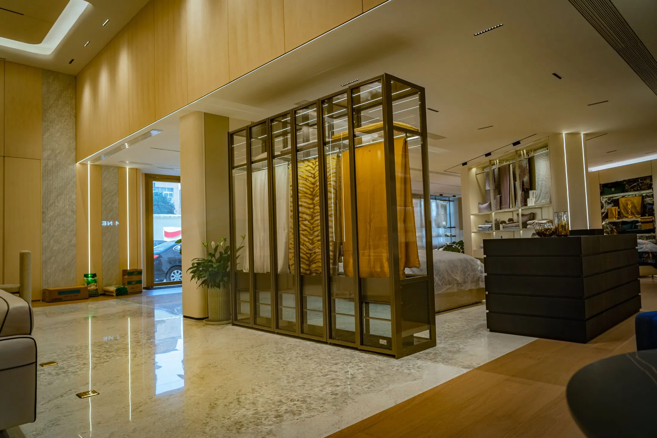 Factory Modern Fashion Minimalist Design Bedroom Sliding Door Wardrobe Furniture