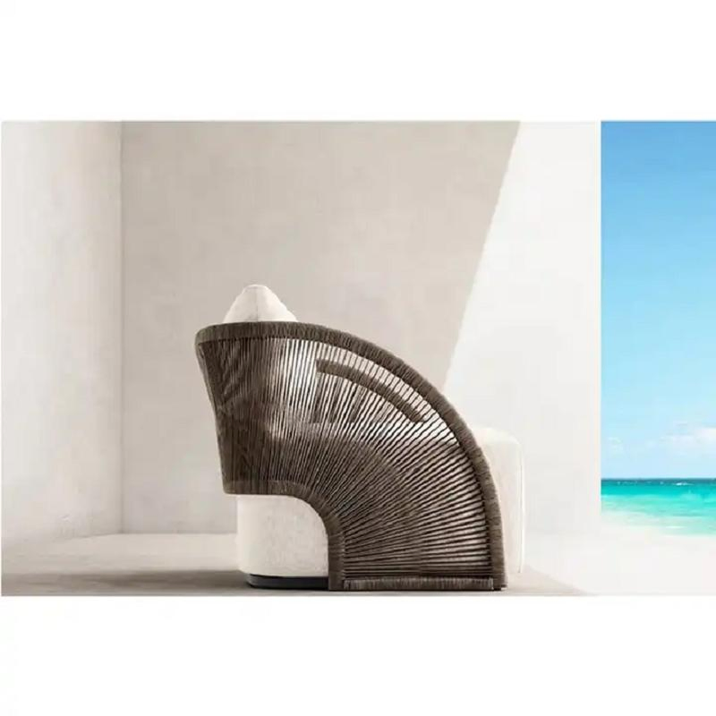 New Outdoor Sofa Hotel Furniture Patio Rope Set Garden Sofa