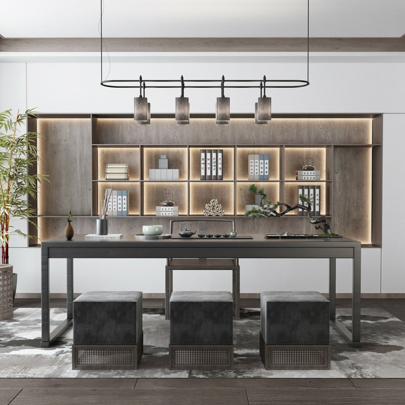 Modern Style Display Filing Cabinet White Bookshelf and Bookcase Custom Design Plywood Bedroom Study Desk Bookcase with Mirror