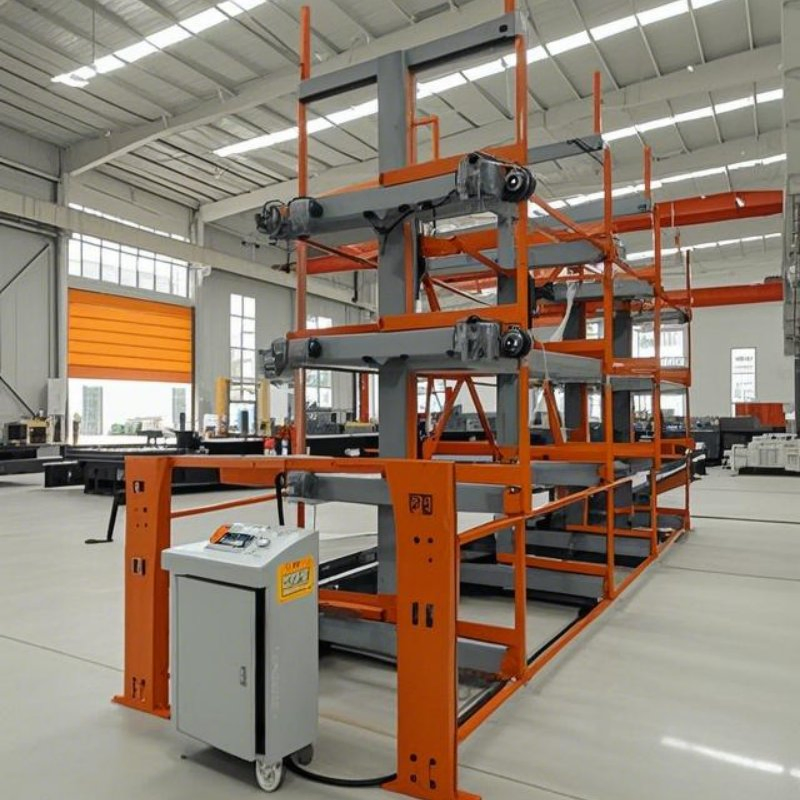 Adjustable Retractable Cantilever Shelves for Metal Storage Solutions