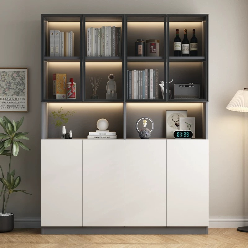 Contemporary Office Bookcase Featuring Elegant Design and Durability