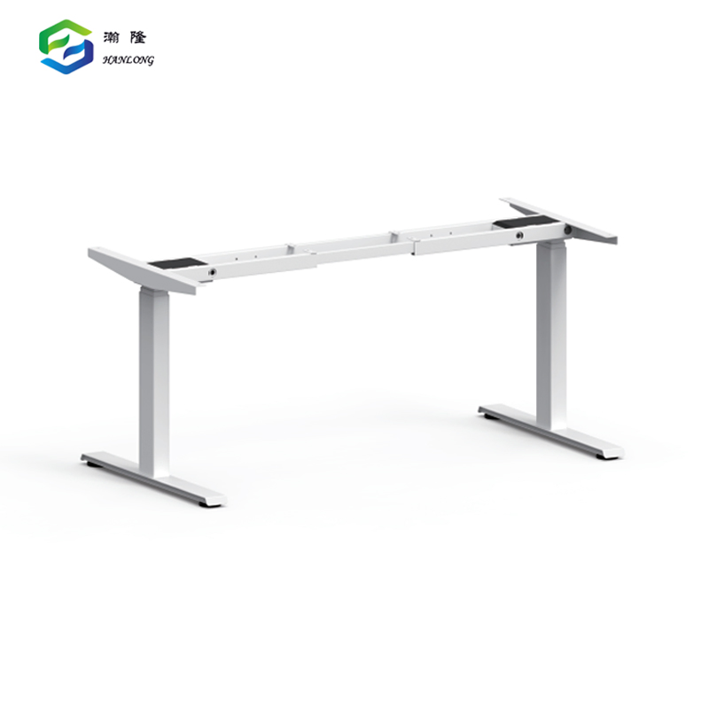 Modern Office Electric Three-Stage Standing Height Adjustable Desk for Healthy Sitting