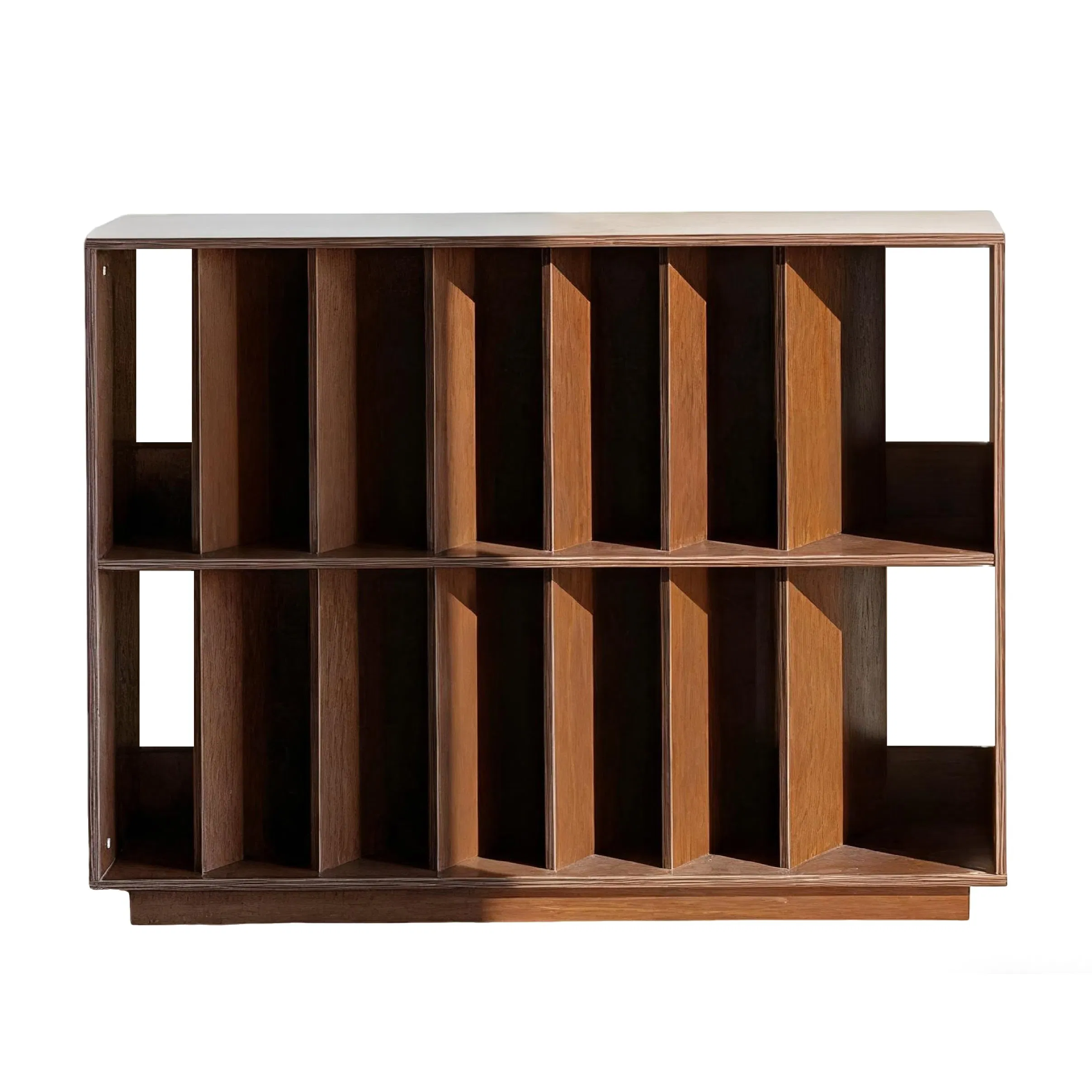 Drawer Anti-Fall Organizer Shelves with Geometric Bookcase Bookshelf