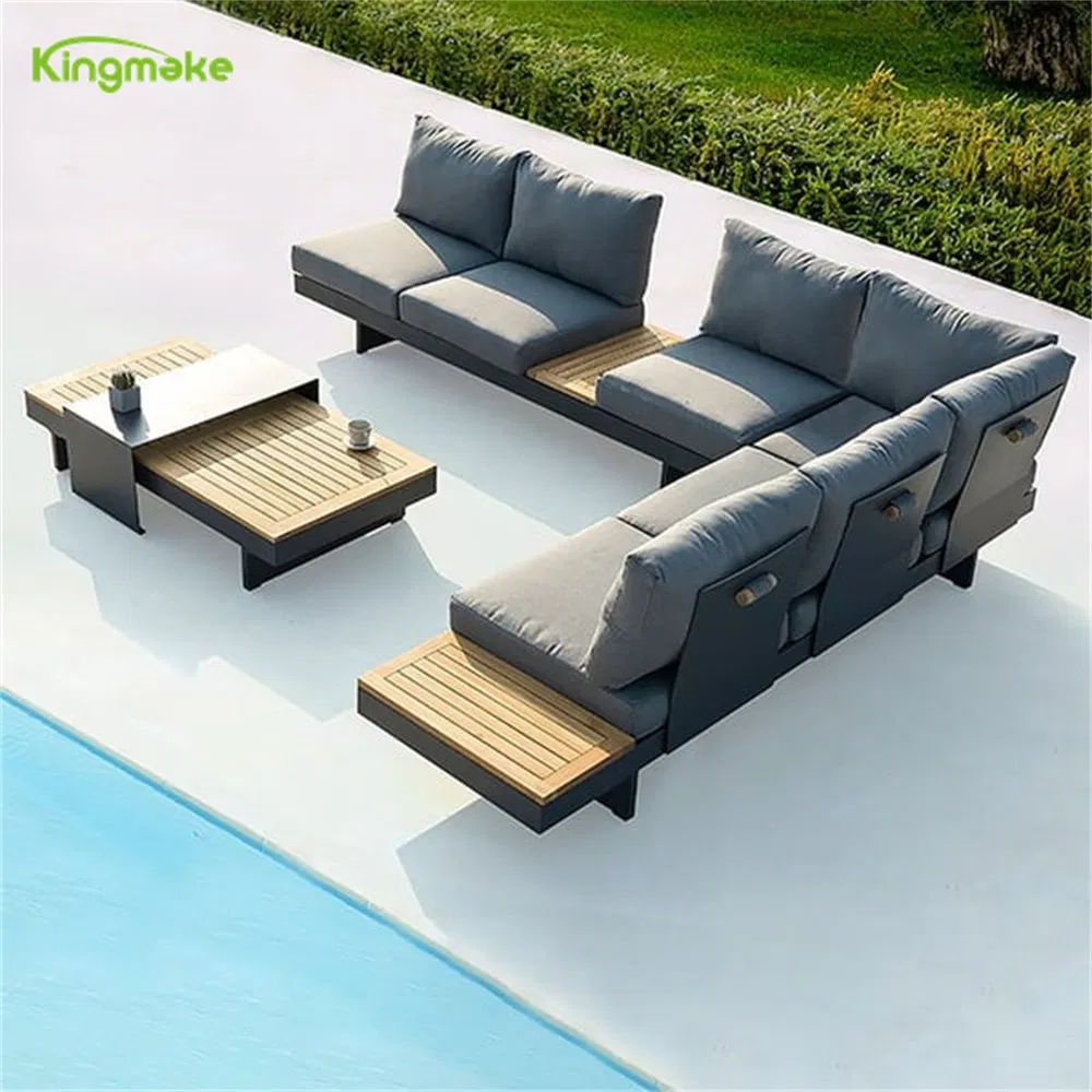 Modern Outdoor Lounge Sofa L-Shape Garden Patio Furniture for Resort