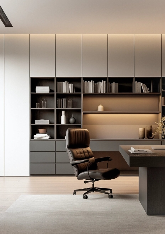 Stylish Multi-Functional Office Bookcase for Smart Workspace Organization