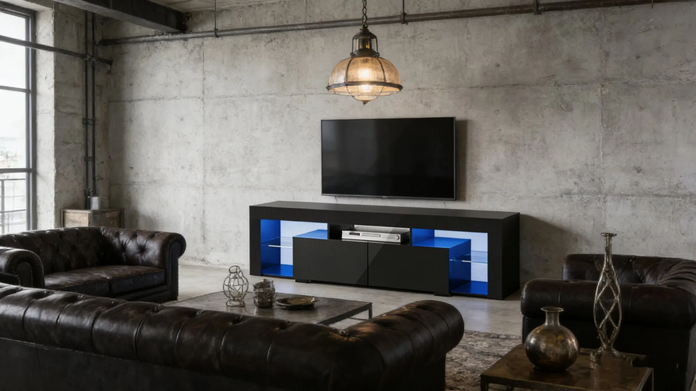 High Quality Stylish Modern Design Furniture Durable Poplar TV Stand for Home Living Room Bedroom