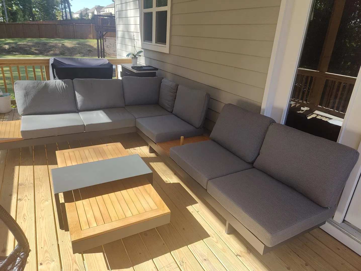 Modern Outdoor Lounge Sofa L-Shape Garden Patio Furniture for Resort