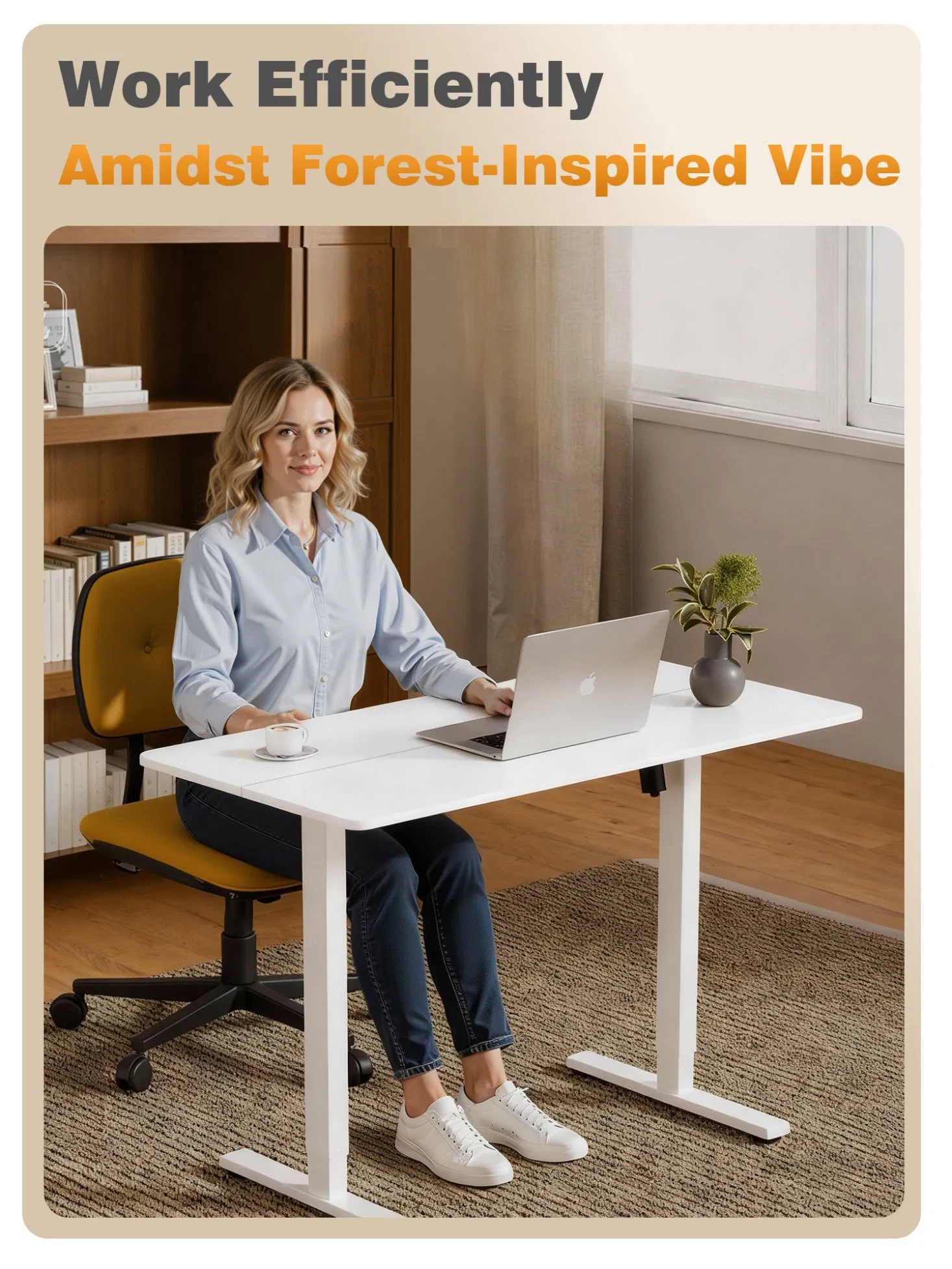 Prorials Office Home Game Study School Furniture Electric Sit-Stand Desk