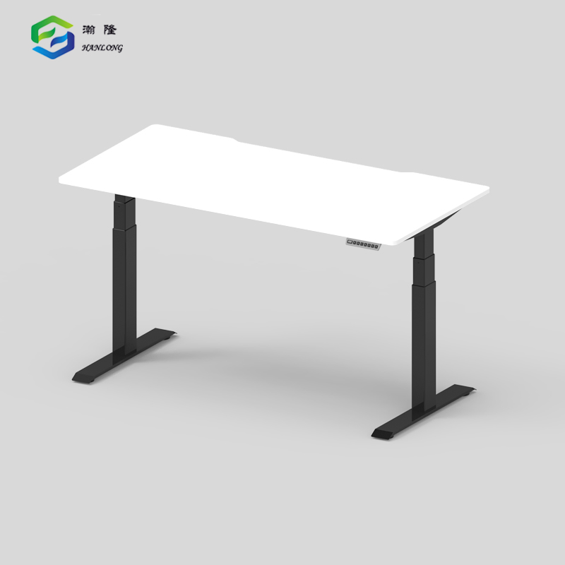 Modern Office Electric Three-Stage Standing Height Adjustable Desk for Healthy Sitting