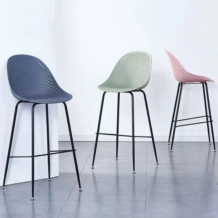 Nordic Backrest Bar Chair Home Light Luxury Front Desk Cashier Lift High Stool