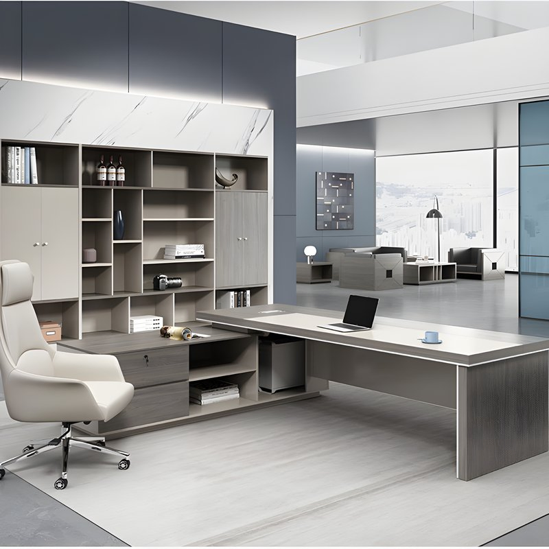 Modern Manager Office Desk Boss Table Melamine Office Furniture Executive Desk for Office