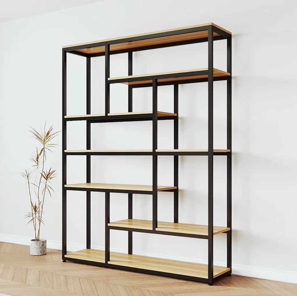 Bookcase with Reflective Bookshelf and Decorative Bookrack for Retail Stores Bookcase