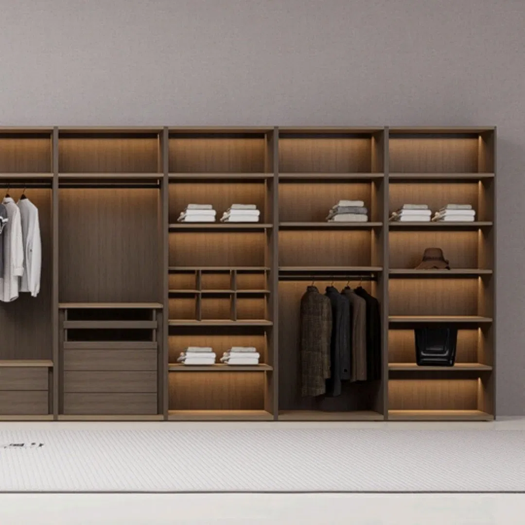 Factory Price Home Bedroom Modern Furniture Closet Wooden Custom Closet Storage Wardrobe for Clothes