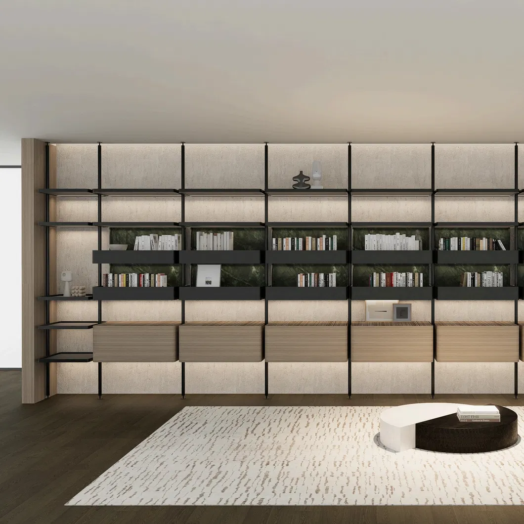 Solid Wood Bookcase Detail 1