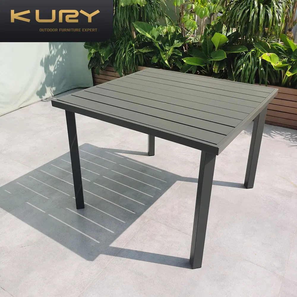 Patio Furniture Garden Extension Dining Table Set Aluminum Hotel Restaurant Outdoor Table and Chair Set
