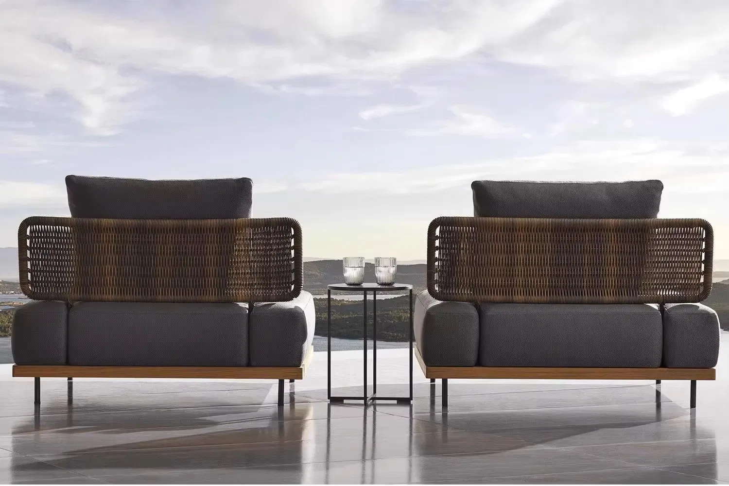 Premium European House Villa Garden Outside Pool Patio Outdoor Sofa Garden Furniture