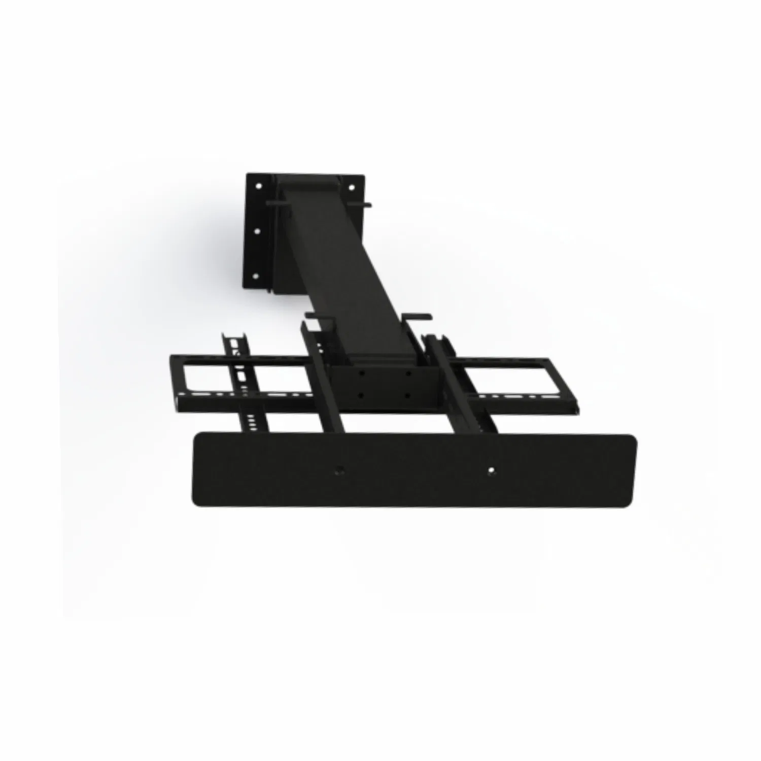 Lcb-O2bjx-650-1 Office Meeting Room Home Single Leg TV Mount Lifting Shelf Stand