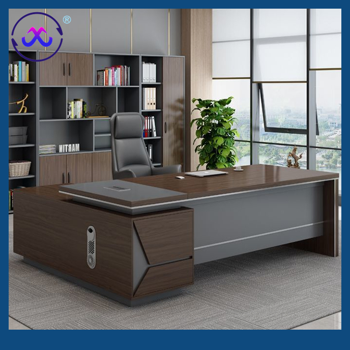 Teachers Office Workstation Manager Melamine Computer Table Executive Desk with Factory Price