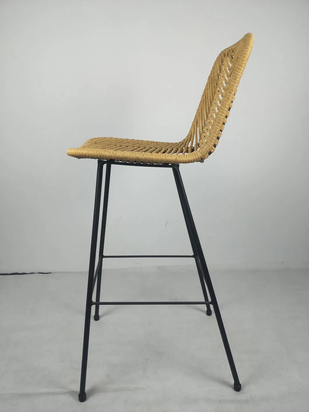 Outdoor Metal Rattan Bar Stool View 3