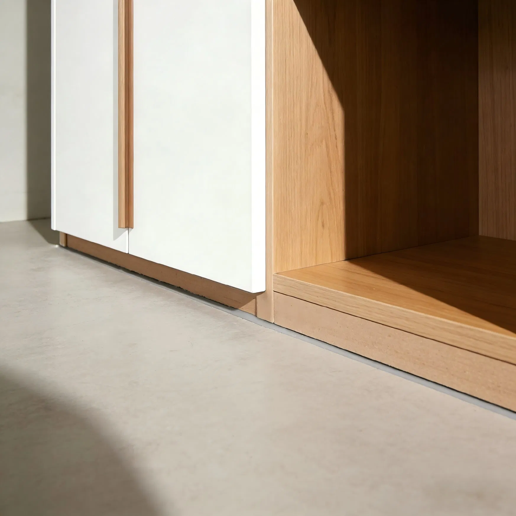 Modern Built-in Wardrobe with MDF Panels for Bedroom Furniture