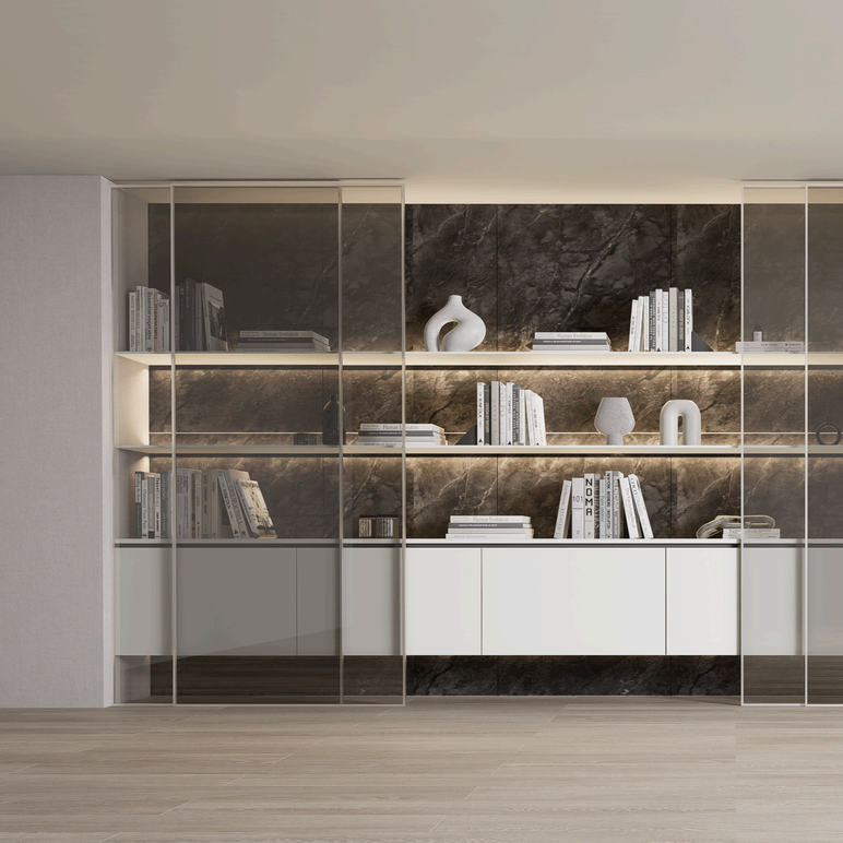 Functional and Stylish Solid Wood Bookcase for Modern Offices