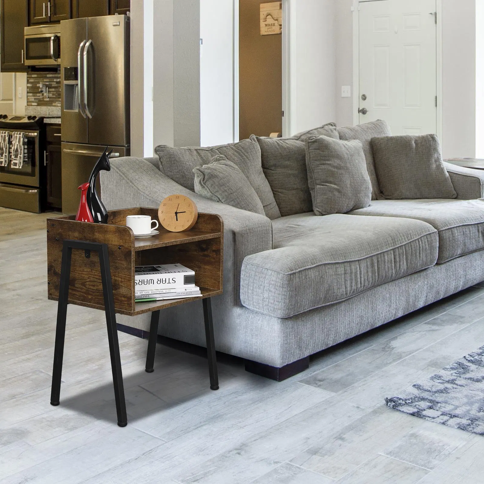 Mini Wood Little Bed Table Nightstand for Bedroom