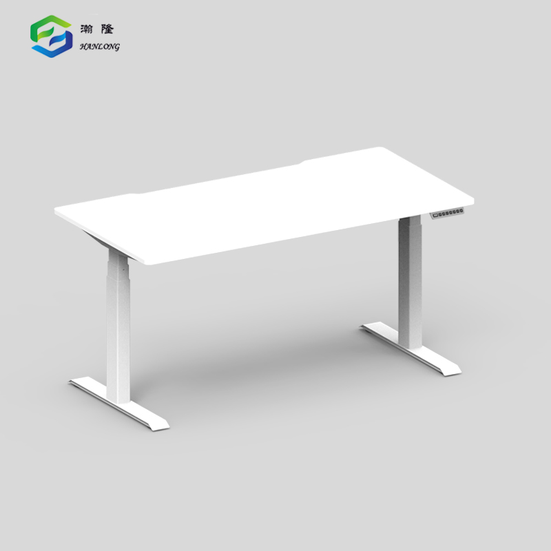 Modern Office Electric Three-Stage Standing Height Adjustable Desk for Healthy Sitting