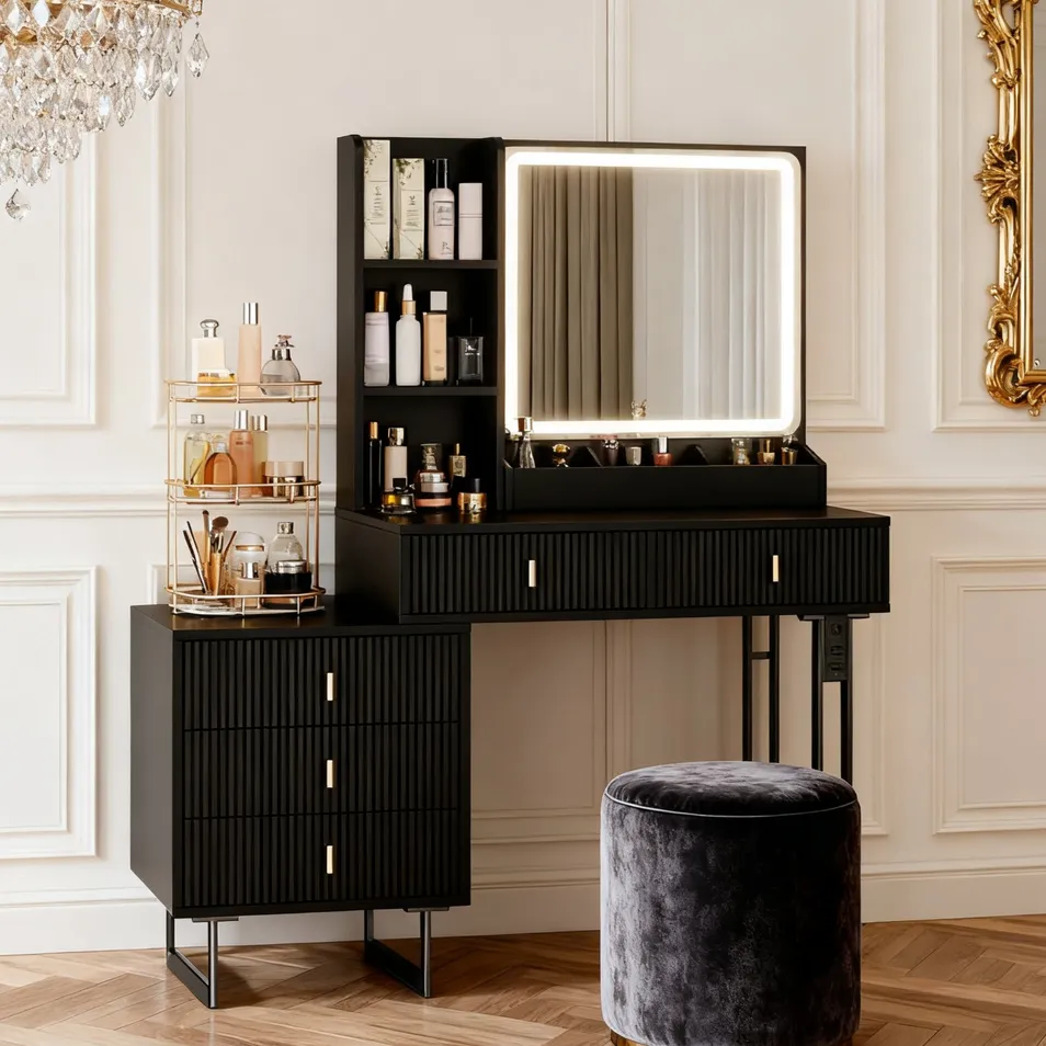 Makeup Table with Mirror