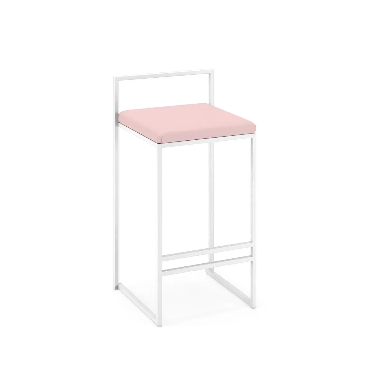 Minimalist Metal Tractor Bar Stool Solid Wood Kitchen Stools