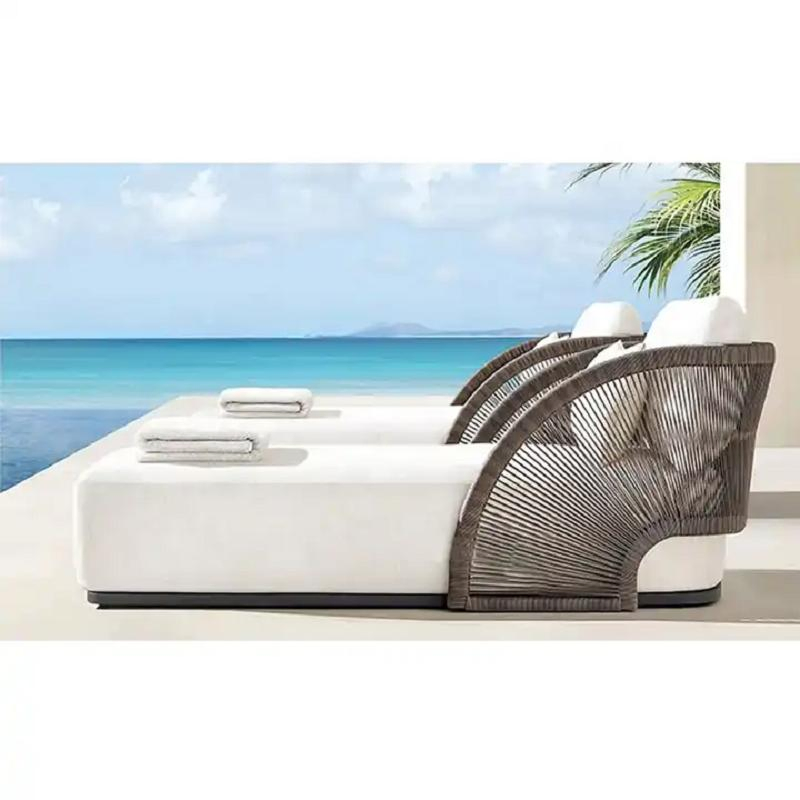 New Outdoor Sofa Hotel Furniture Patio Rope Set Garden Sofa