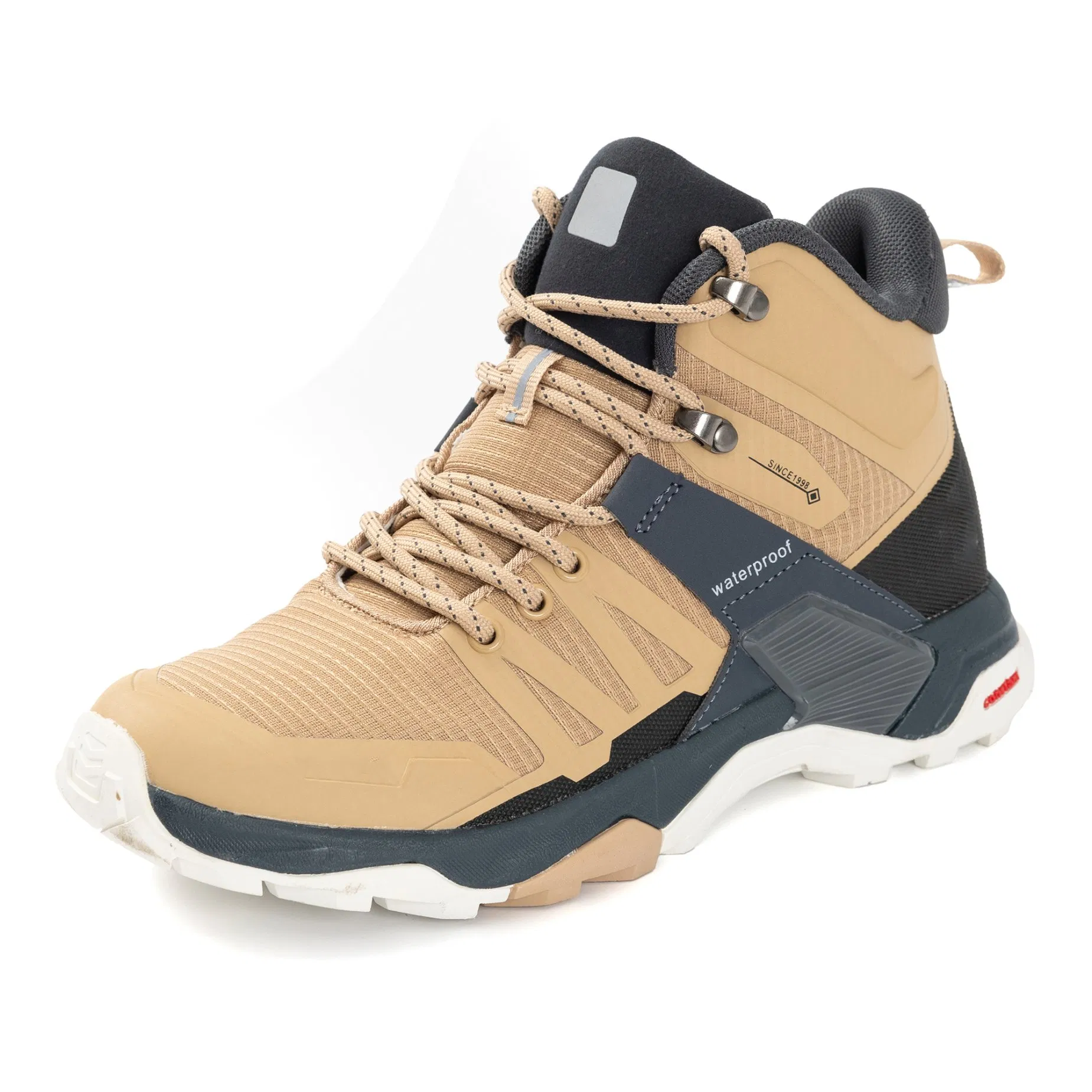 All-Terrain MID-High Boots Waterproof Multi-Color Accent Stitching Outdoor Shoes