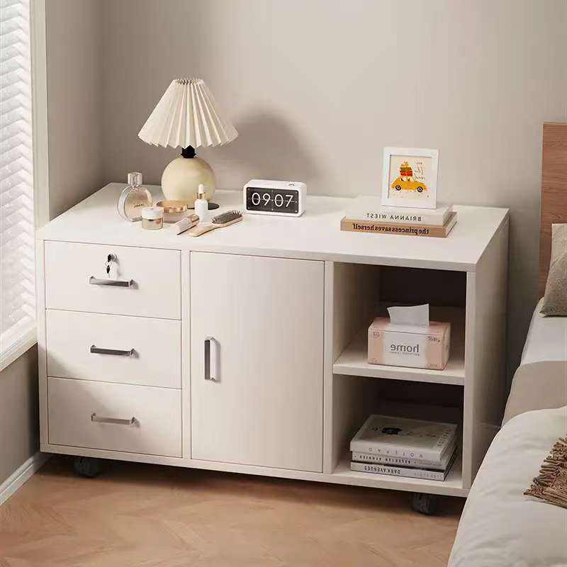 Modern Nightstands with Adjustable Door Panel Thickness for Storage