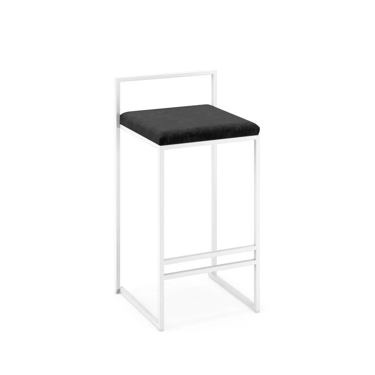 Minimalist Metal Tractor Bar Stool Solid Wood Kitchen Stools