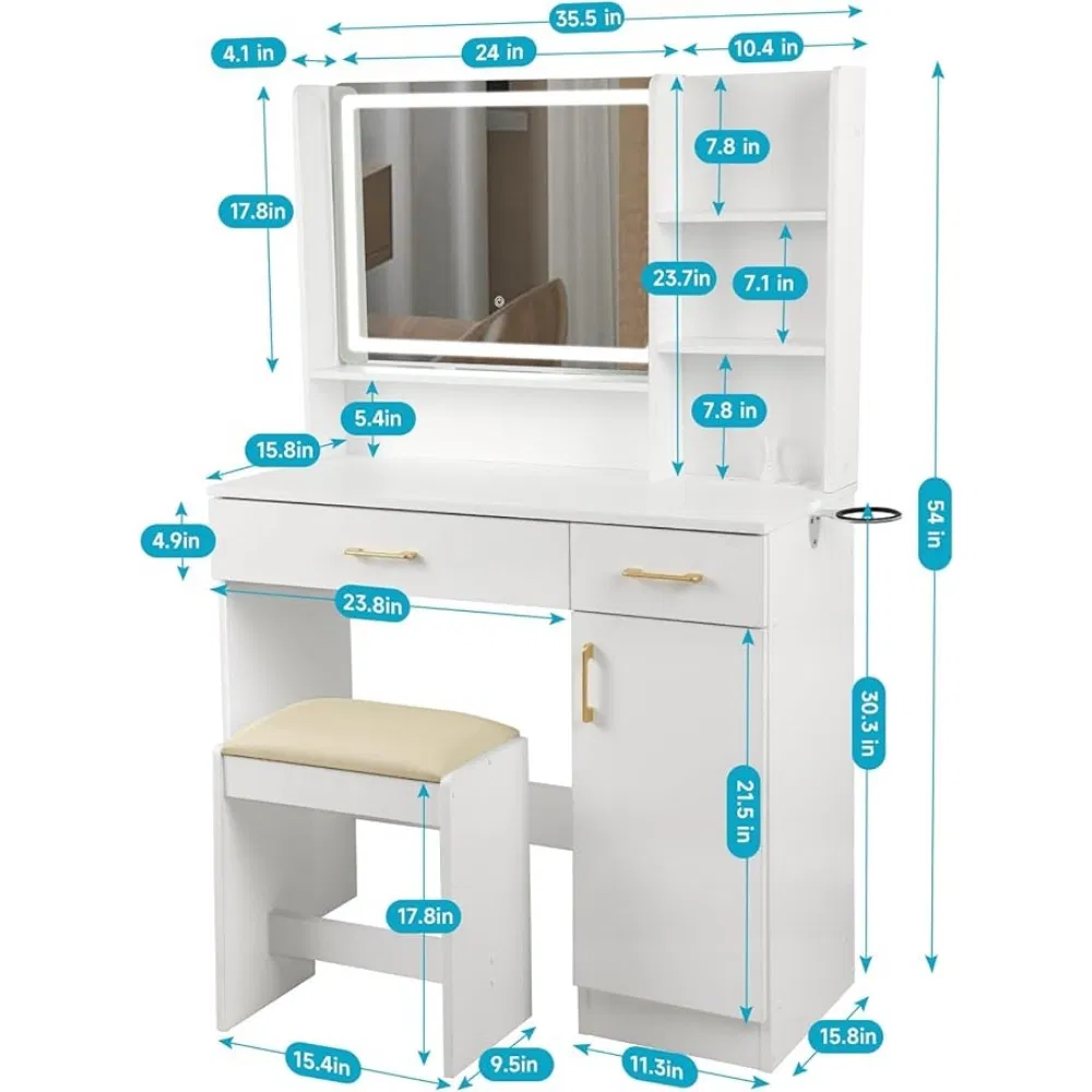 Modern Vanity Set View 2