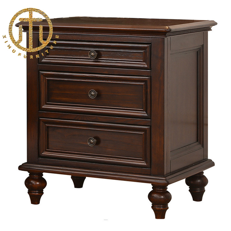 American Country Bedside Table Bedroom Simple Retro Old Nightstands