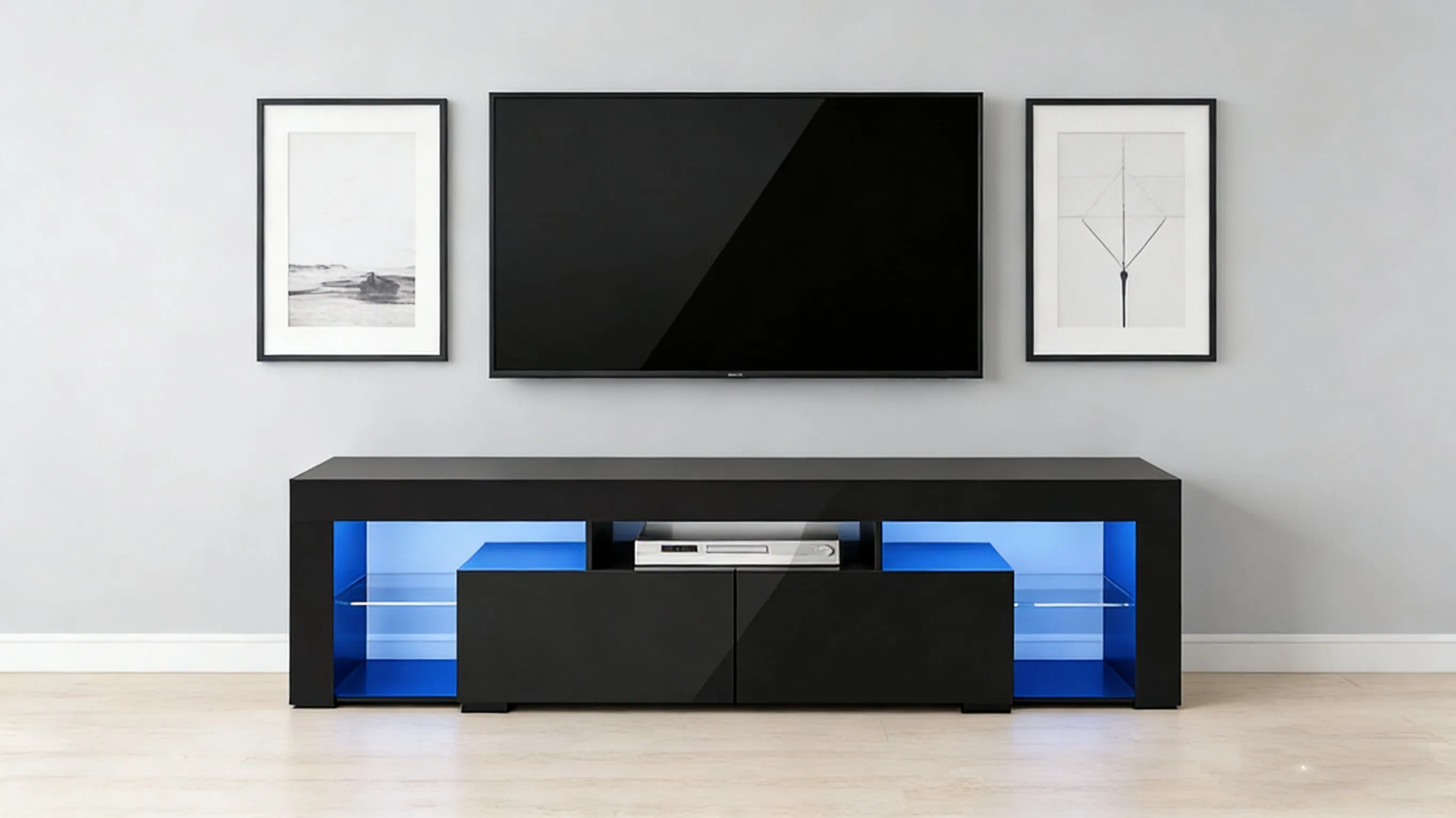 High Quality Stylish Modern Design Furniture Durable Poplar TV Stand for Home Living Room Bedroom
