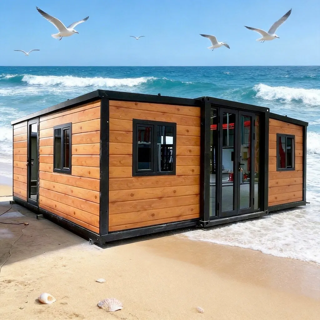 40FT منزل حاوية قابل للتوسع تصميم داخلي مخصص منزل مسبق الصنع لتوسيع المنزل لبيت ضيافة في الفناء الخلفي