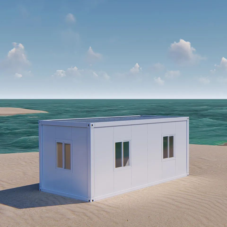 هيكل فولاذي مصمم حديثًا لشاطئ منزل صغير مسبق الصنع محمول 20 Feet/40 بيت حاوية