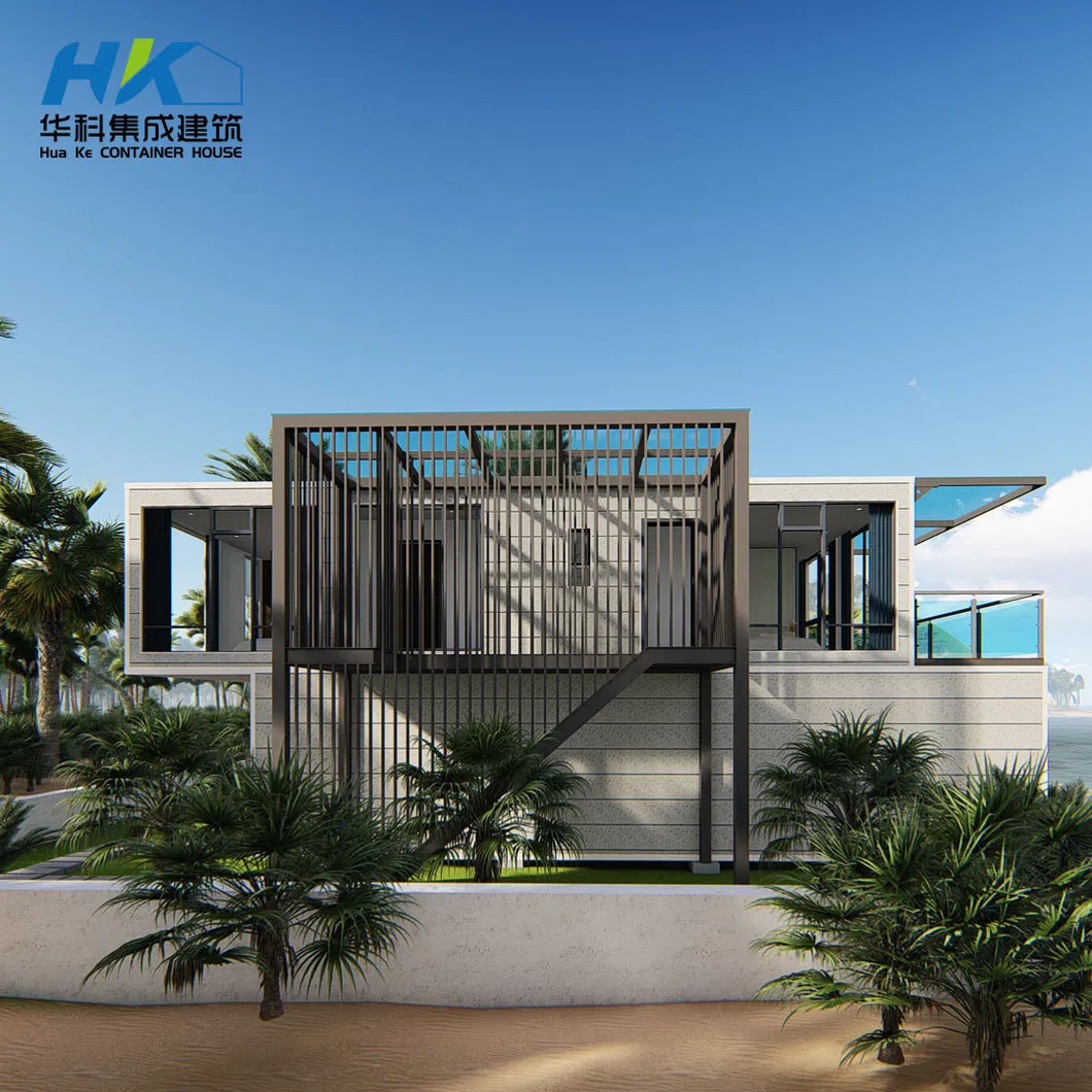 120m2 مطابخ وحمامات جاهزة فاخرة من حاويات الشحن الشمسية الحديثة الفيلات والمنازل