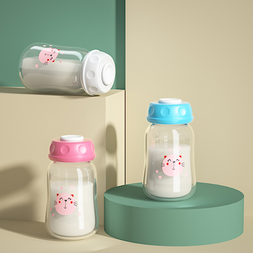 150ml 5oz مضخة ثدي من البولي بروبيلين، زجاجة حليب، كوب تخزين الحليب