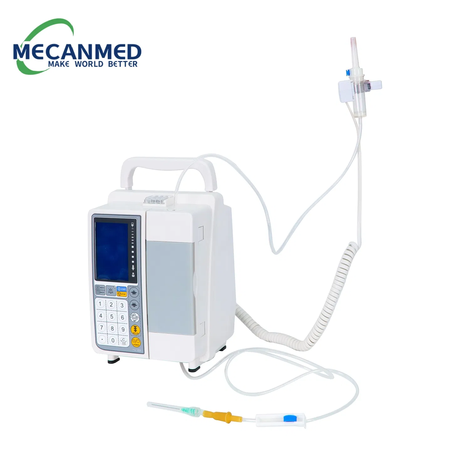 مصنع قوانغتشو لمعدات الطب البيطري المحمولة متعددة الوظائف مع شاشة TFT مضخة تسريب IV