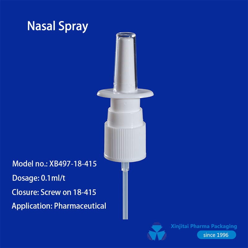 18/415 بخاخ أنف مع 10ml 15ml 20ml زجاجة بلاستيك HDPE