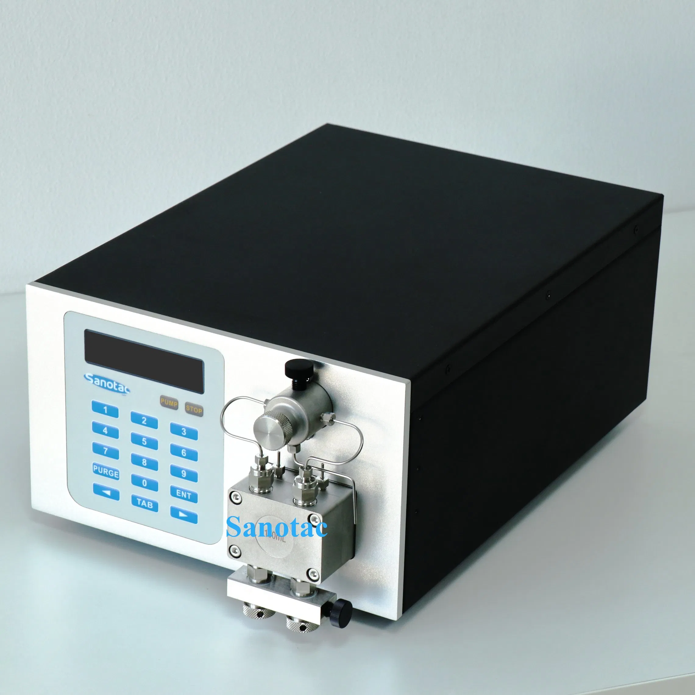 مضخة HPLC قابلة للتثبيت على السطح مع مقاومة للعوامل المؤكسدة لمصانع مستمرة على نطاق المختبر، قياس دقيق في نطاق ضغط 0-40MPa