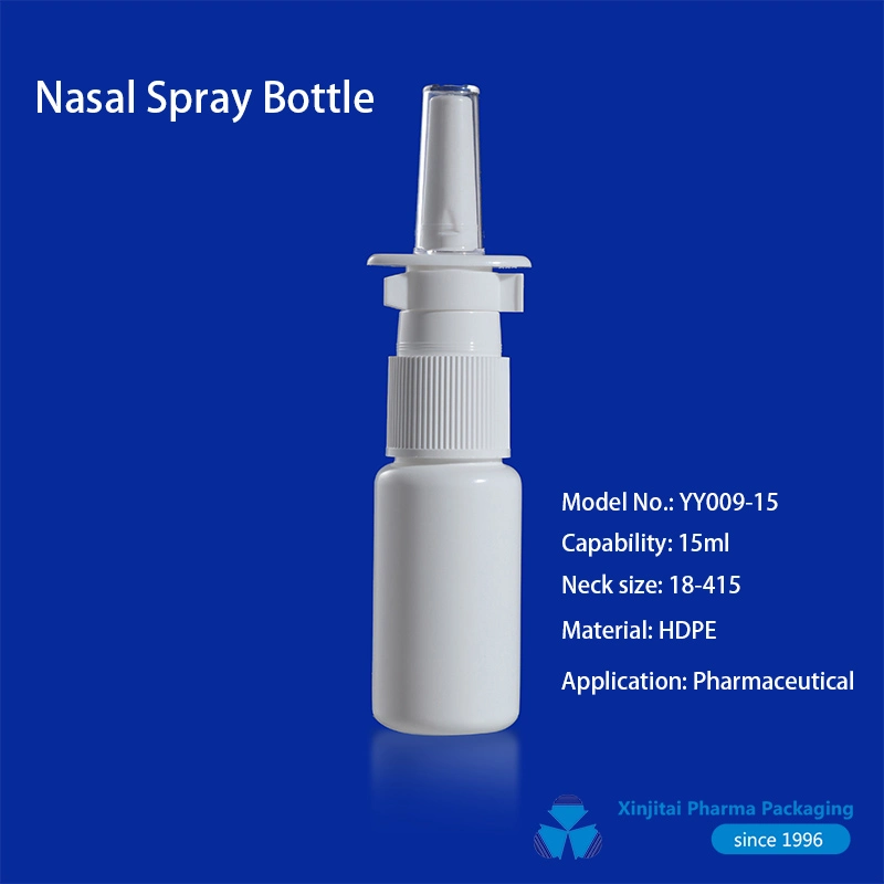 18/415 بخاخ أنف مع 10ml 15ml 20ml زجاجة بلاستيك HDPE